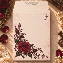 Burgundy Rose Romantic Gothic