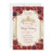Burgundy Roses Mexican Charra 15 Anos Invitation
