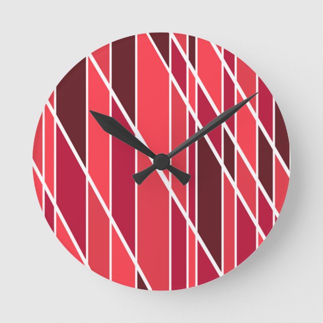 Burgundy Round Clock (Front)