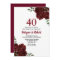 Burgundy Ruby Red Rose 40th Wedding Anniversary