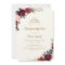 Burgundy rustic boho floral Quinceanera