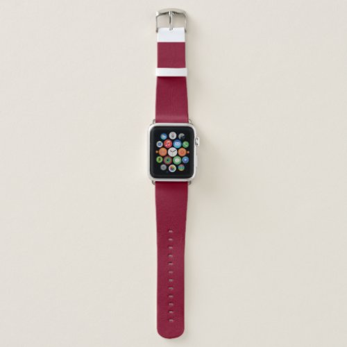 Burgundy Solid Color Apple Watch Band