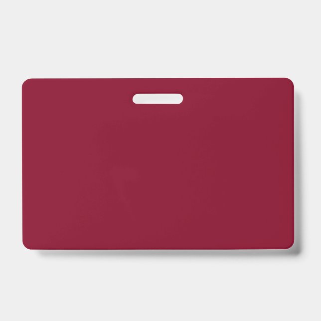 Burgundy Solid Color Badge (Front)
