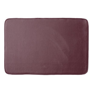Burgundy Solid Color Bath Mat