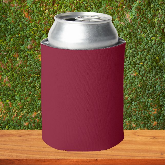 Burgundy Solid Color Can Cooler (Creator Uploaded)
