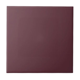 Burgundy Solid Color Ceramic Tile