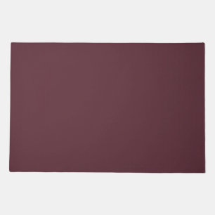 Burgundy Solid Color Doormat