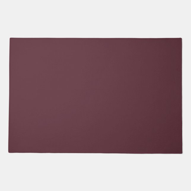 Burgundy Solid Color Doormat (Front)