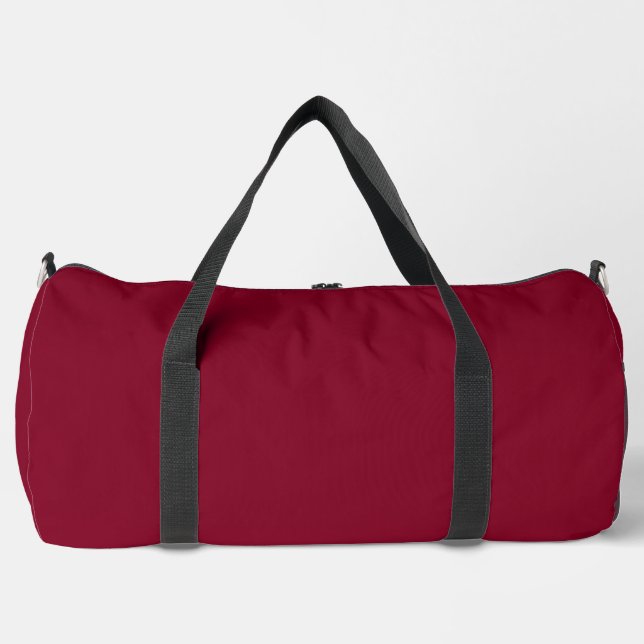 Burgundy (solid color)  duffle bag (Front)