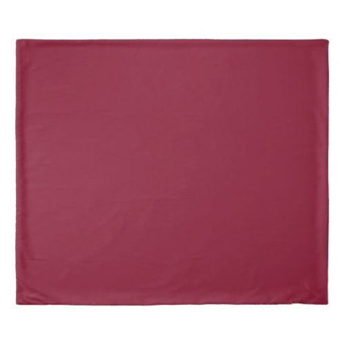 Burgundy Solid Color Duvet Cover