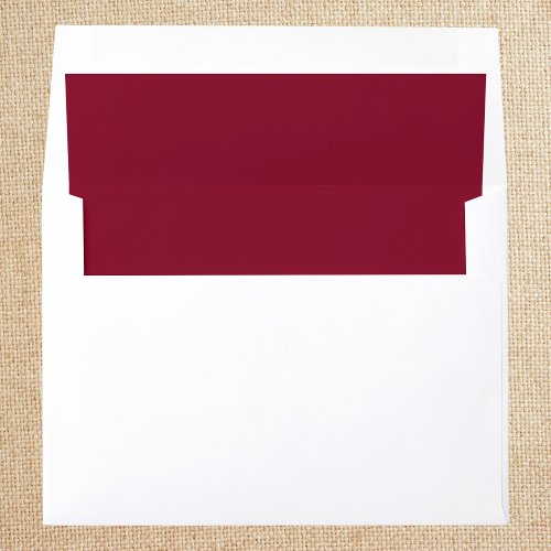 Burgundy Solid Color Envelope Liner