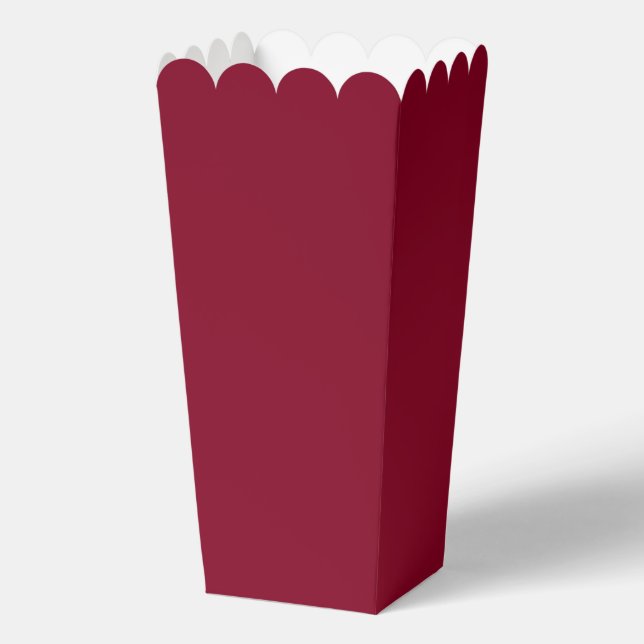 Burgundy Solid Color Favor Boxes (Front)