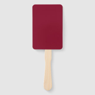 Burgundy Solid Color Hand Fan