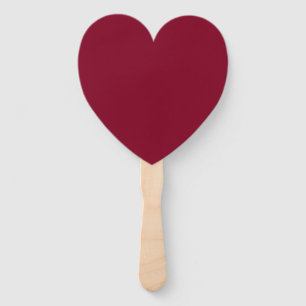 Burgundy (solid color) hand fan