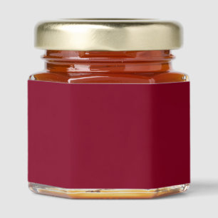 Burgundy Solid Color Honey Jar Favors