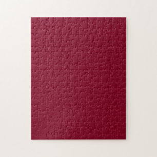 Burgundy Solid Color Jigsaw Puzzle