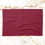 Burgundy Solid Color Kitchen Towel<br><div class="desc">Burgundy Solid Color. This rich,  deep red evokes sophistication and timeless elegance. Perfect for those who appreciate classic luxury. Its dark,  warm undertones create a sense of mystery and allure,  making it ideal for special occasions.</div>
