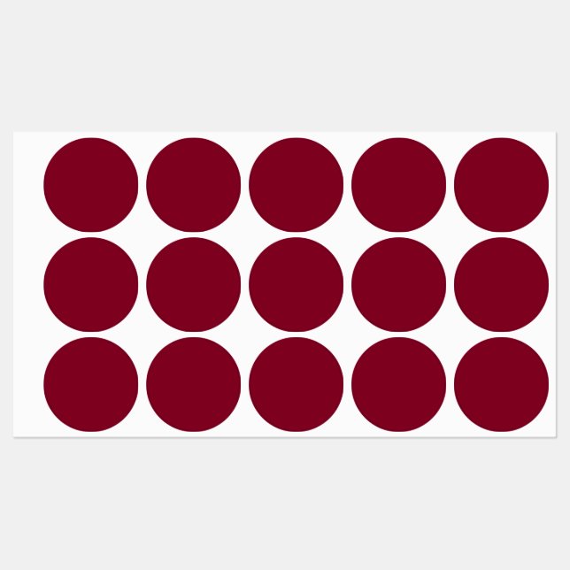 Burgundy (solid color)  labels (Sheet)