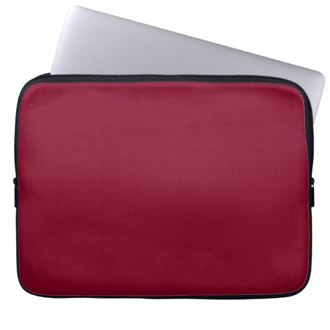 Burgundy (solid color)  laptop sleeve (Front)
