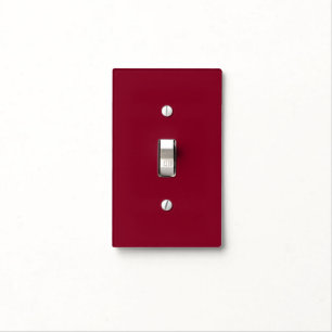 Burgundy Solid Color Light Switch Cover