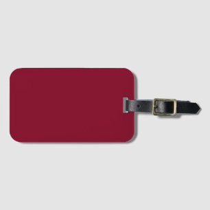 Burgundy Solid Color Luggage Tag