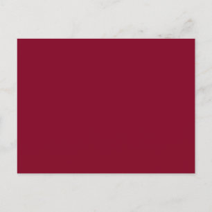 Burgundy Solid Color Postcard