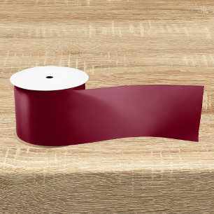 Burgundy Solid Color Satin Ribbon