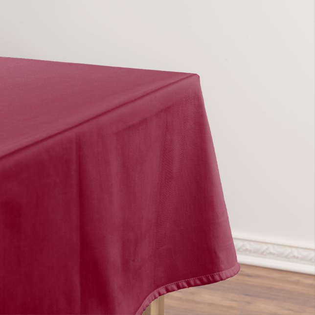 Burgundy Solid Color Tablecloth (In Situ)