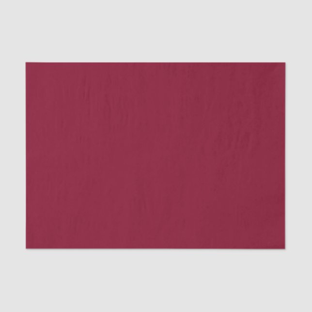 Burgundy Solid Color Tissue Paper (Front)