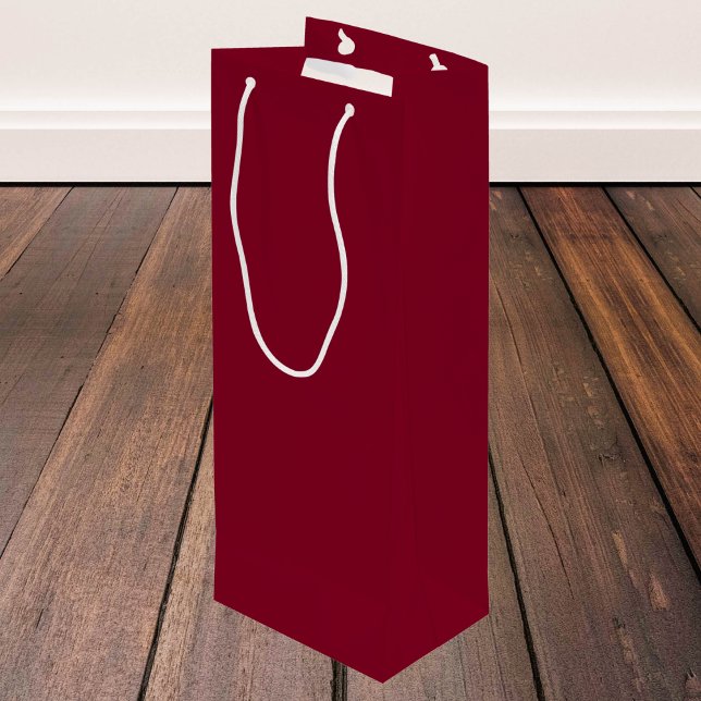 Burgundy Solid Color Wine Gift Bag (Creator Uploaded)