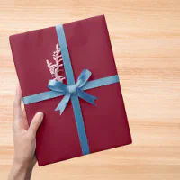 Burgundy Solid Color Wrapping Paper