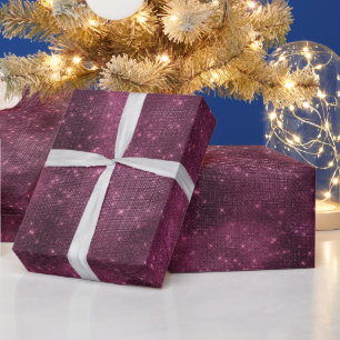 Burgundy Sparkle Wrapping Paper