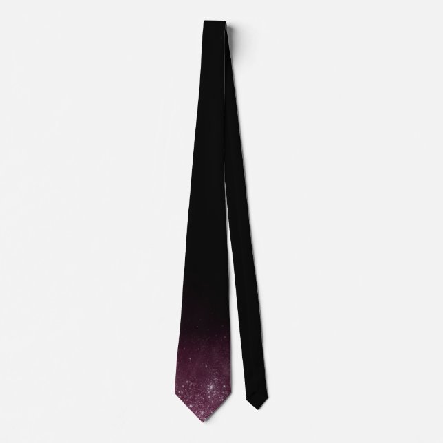 Burgundy Sparkles Neck Tie (Front)