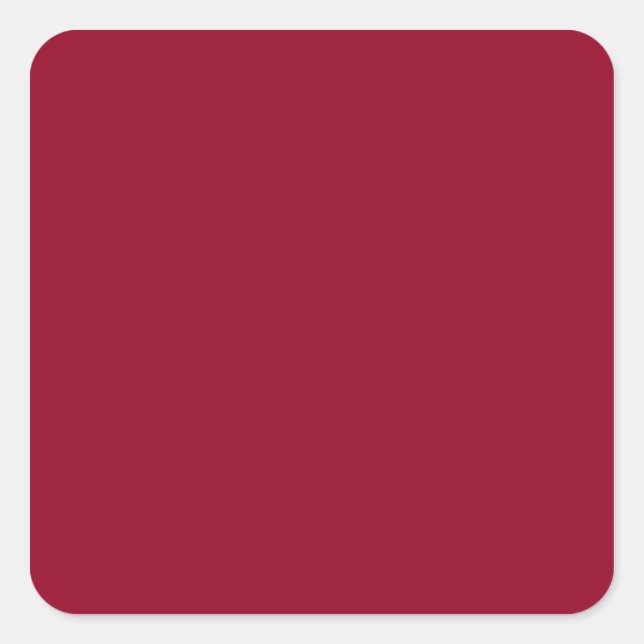 Burgundy Square Sticker (Front)