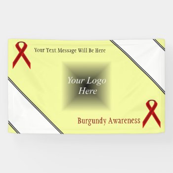 Burgundy Standard Ribbon By Kenneth Yoncich Banner by KennethYoncich at Zazzle
