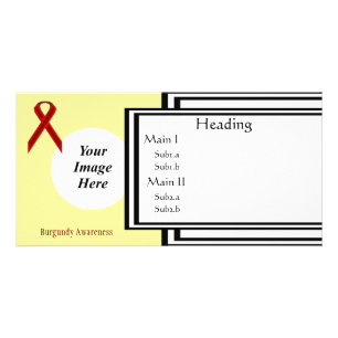 Burgundy Standard Ribbon Template by K Yoncich