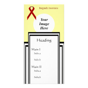 Burgundy Standard Ribbon Template by K Yoncich
