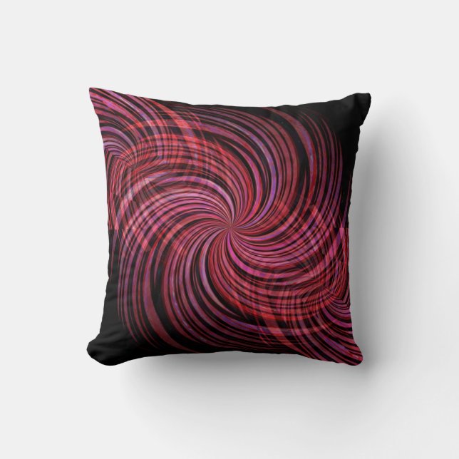 Burgundy Swirl American MoJo Pillow (Front)