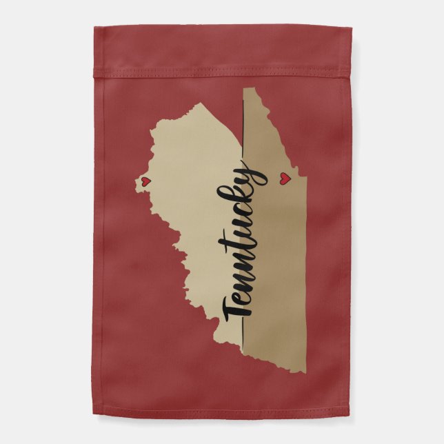 Burgundy Tellico Garden Flag (Back)