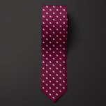 Burgundy Tiny Footballs Neck Tie<br><div class="desc">Tiny football diagonal pattern adorns this classic burgundy neck tie,  ideal for a football fan with a conservative style. Be sure to check out our matching socks featuring the same football pattern.</div>