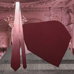 Burgundy To Pink Ombre Wedding  Neck Tie<br><div class="desc">A burgundy to pink ombre monochromatic wedding neck tie.</div>