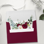 Burgundy Watercolor Floral Greenery Wedding Envelope<br><div class="desc">Elegant Watercolor Burgundy Marsala Floral Greenery Wedding Invitation Envelope includes peonies,  eucalyptus leaves and other beautiful greenery.</div>