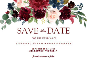 floral save the date cards zazzle