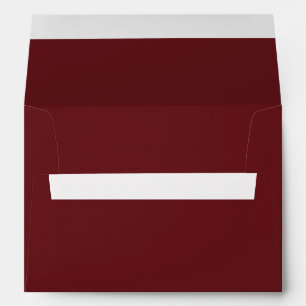 Burgundy Wedding Invitation Envelope
