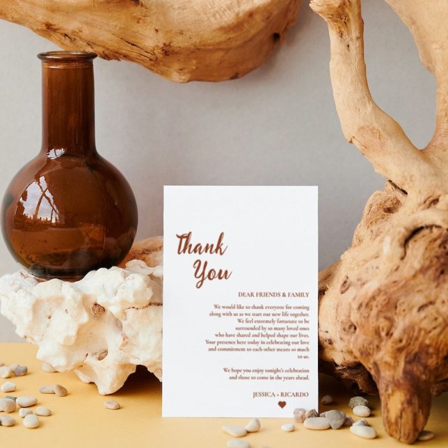 Burgundy Wedding table  Thank You Card (Creator Uploaded)
