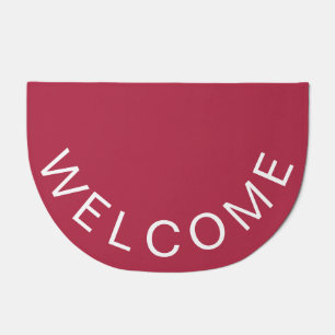 Burgundy Welcome Doormat