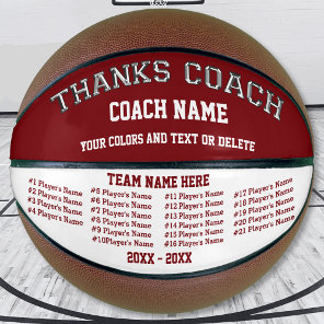 Burgundy White All Player's, Basketball for Coach