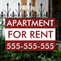 BURGUNDY WHITE SIMPLE APARTMENT CONDO FOR RENT