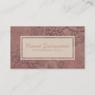 Burgundy Wine Business Card