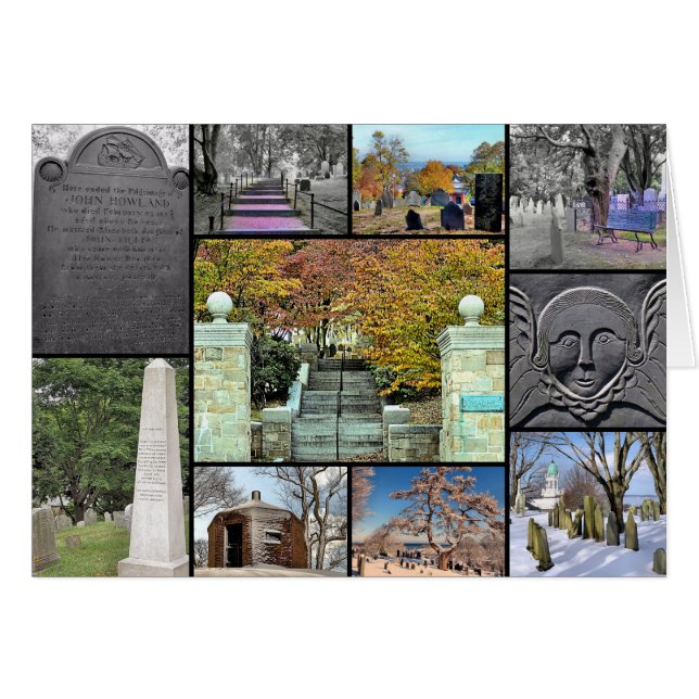 Burial Hill, Plymouth, MA Cards (Front Horizontal)